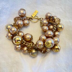Vintage rose beaded bracelet